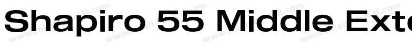 Shapiro 55 Middle Extd字体转换
